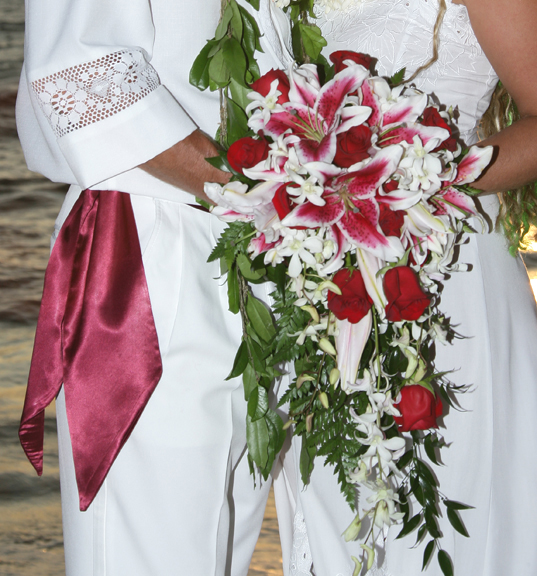 stargazer lily wedding. Flower Shop - Maui Wedding